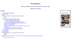 Desktop Screenshot of necrometrics.com