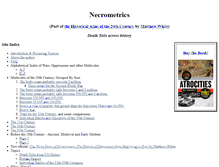 Tablet Screenshot of necrometrics.com
